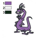 Monsters inc Randall Boggs 02 Embroidery Design